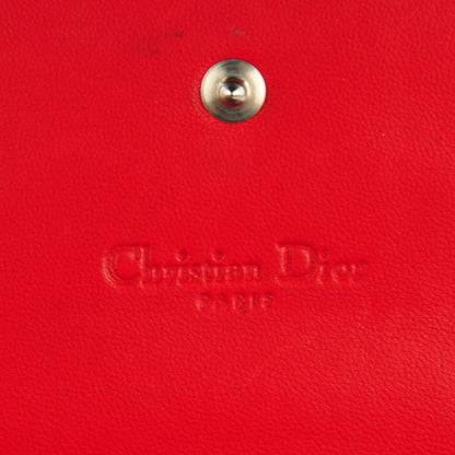 Christian Dior Patent Cannage Rendezvous Wallet Rouge 6 of 7