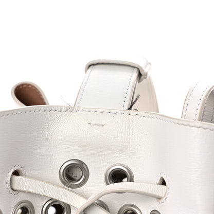 Alaia Calfskin Grommet Rose-Marie 28 Bag White 14 of 24