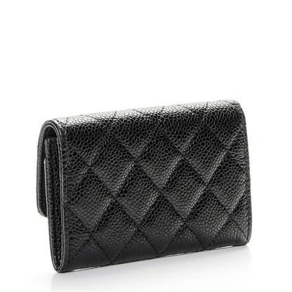 Chanel Caviar Quilted Flap Card Holder Black 3 of 8