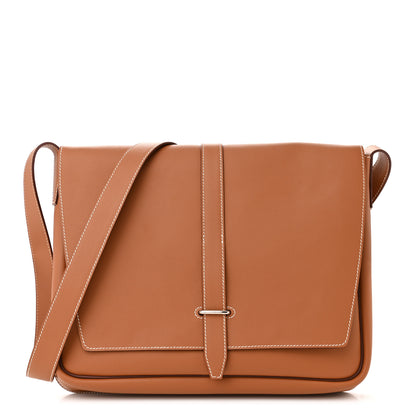 Hermes Togo Steve Light Messenger Gold 1 of 11
