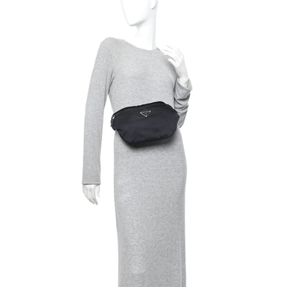 Prada Tessuto Re-Nylon Saffiano Belt Bag Black 2 of 9