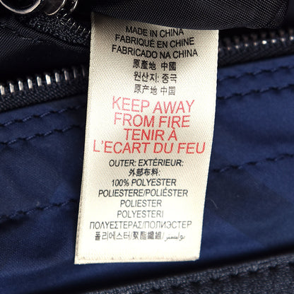 Burberry Nylon Check Small Buckleigh Packable Tote Navy Blue 6 of 15