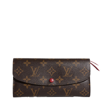 Louis Vuitton Monogram Emilie Wallet Red 1 of 7