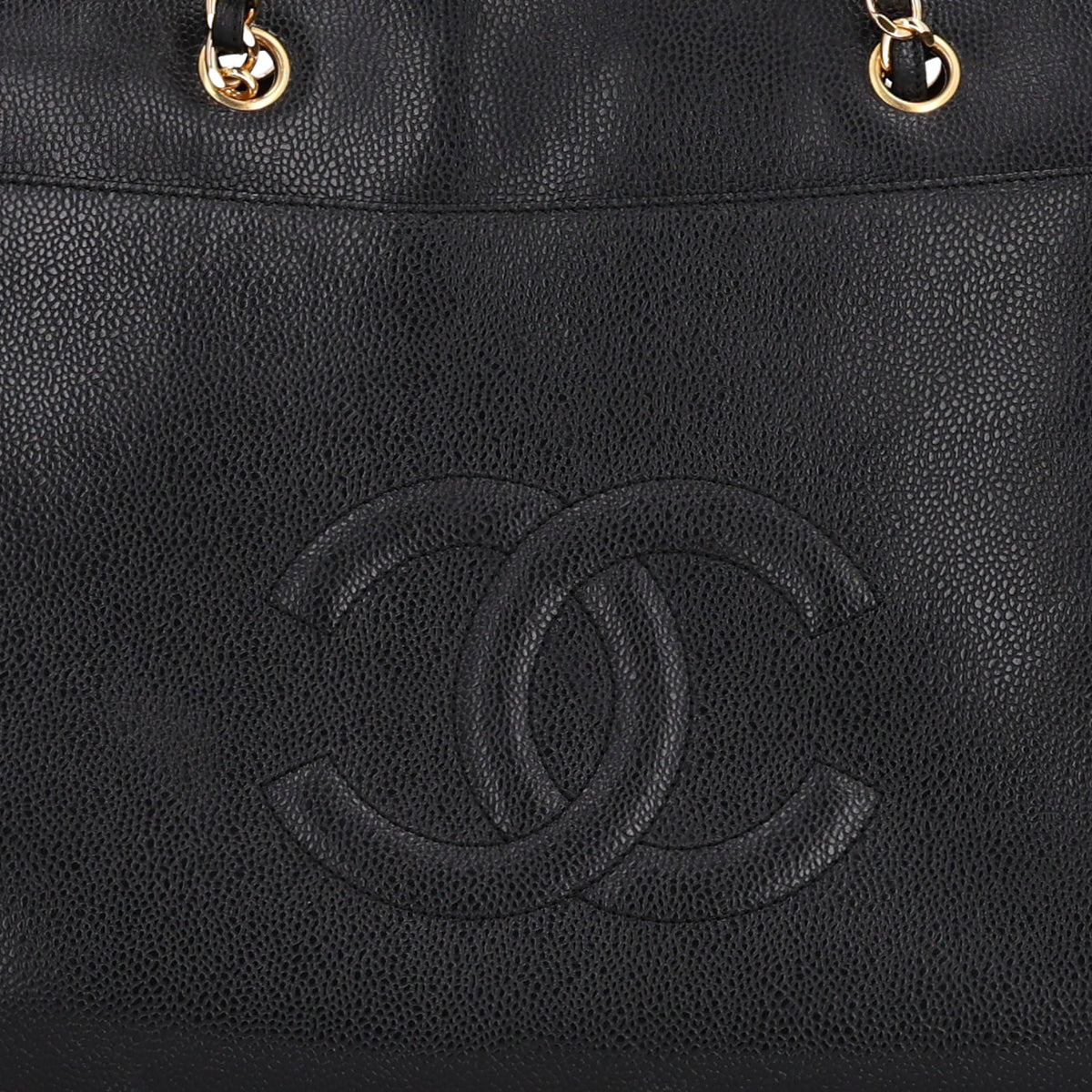 Chanel Caviar CC Tote Black 8 of 10