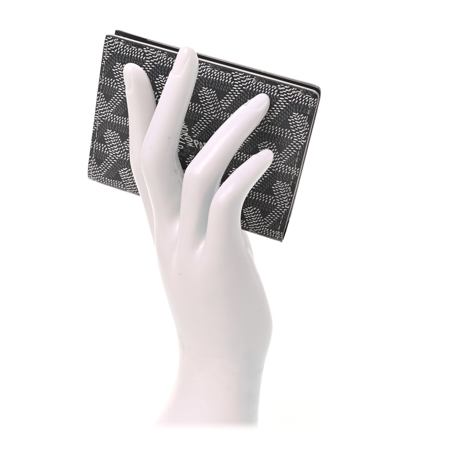 Goyardine Saint Marc Folding Card Case Grey