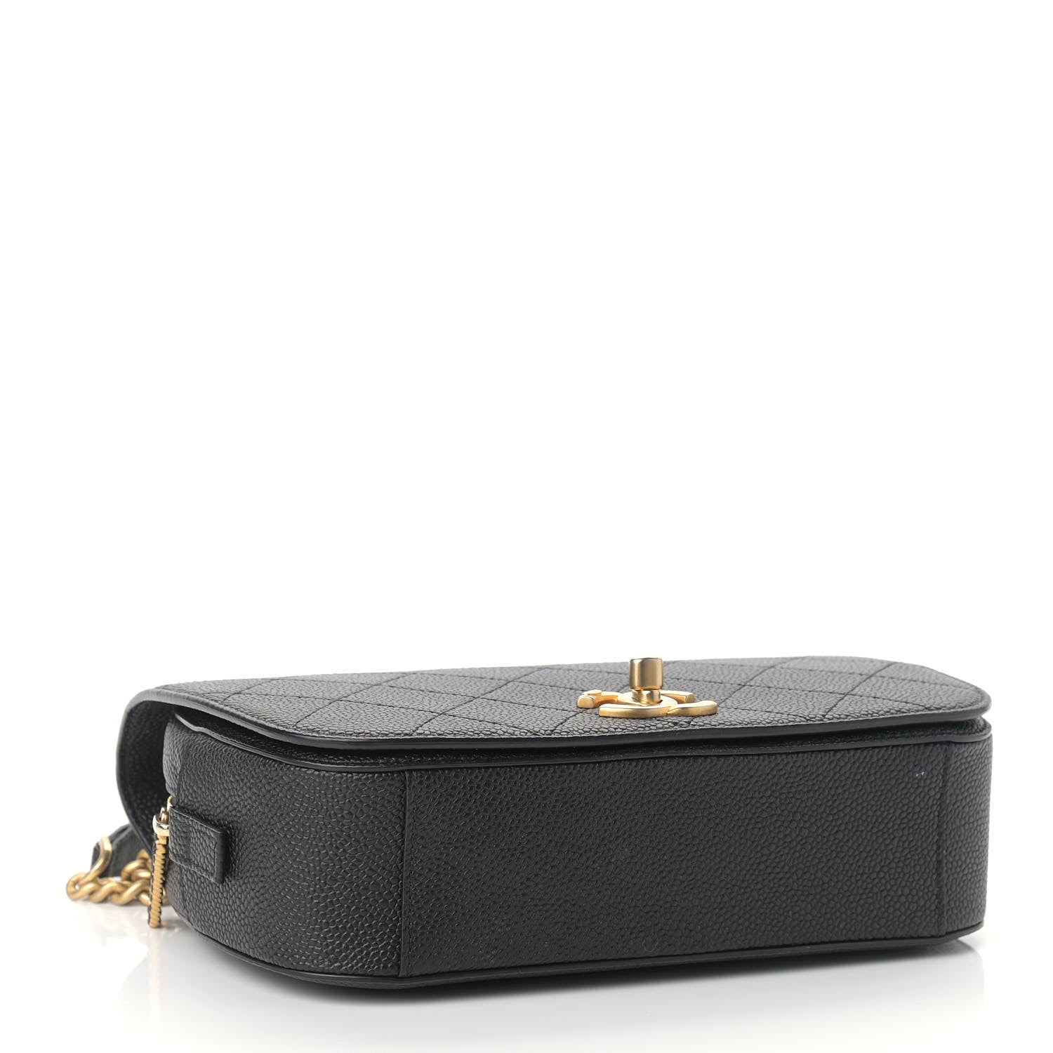 Chanel Caviar Stitched Messenger Flap Bag Black 3 of 11