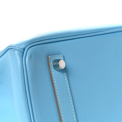 Hermes Epsom Candy Birkin 35 Celeste Mykonos 8 of 32