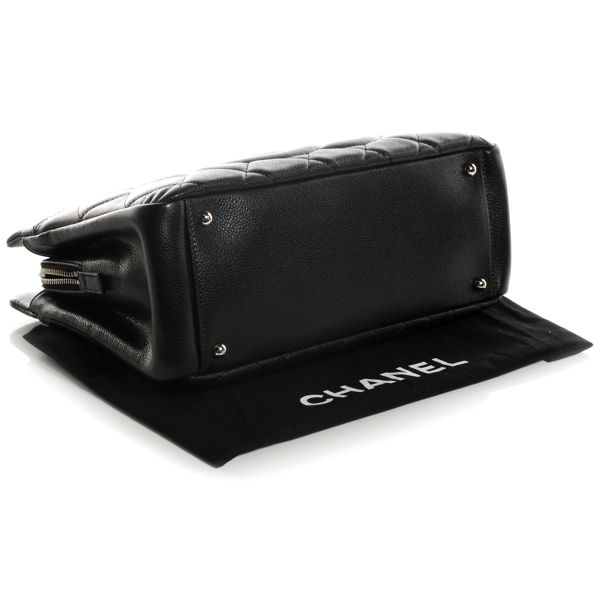 Chanel Caviar CC Timeless Tote Black 4 of 8