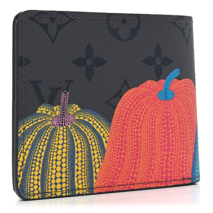 Louis Vuitton LV X YK Monogram Eclipse Reverse Pumpkin Slender Wallet Multicolor 3 of 8