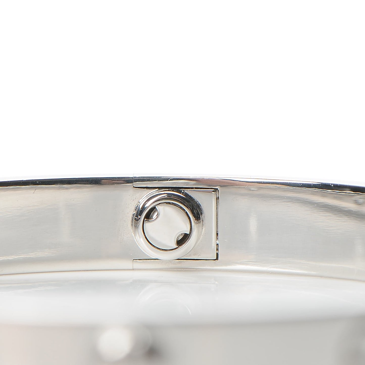 18K White Gold 4 Diamond LOVE Bracelet 16