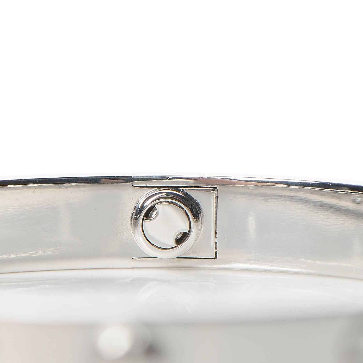 Cartier 18K White Gold 4 Diamond LOVE Bracelet 16 5 of 10