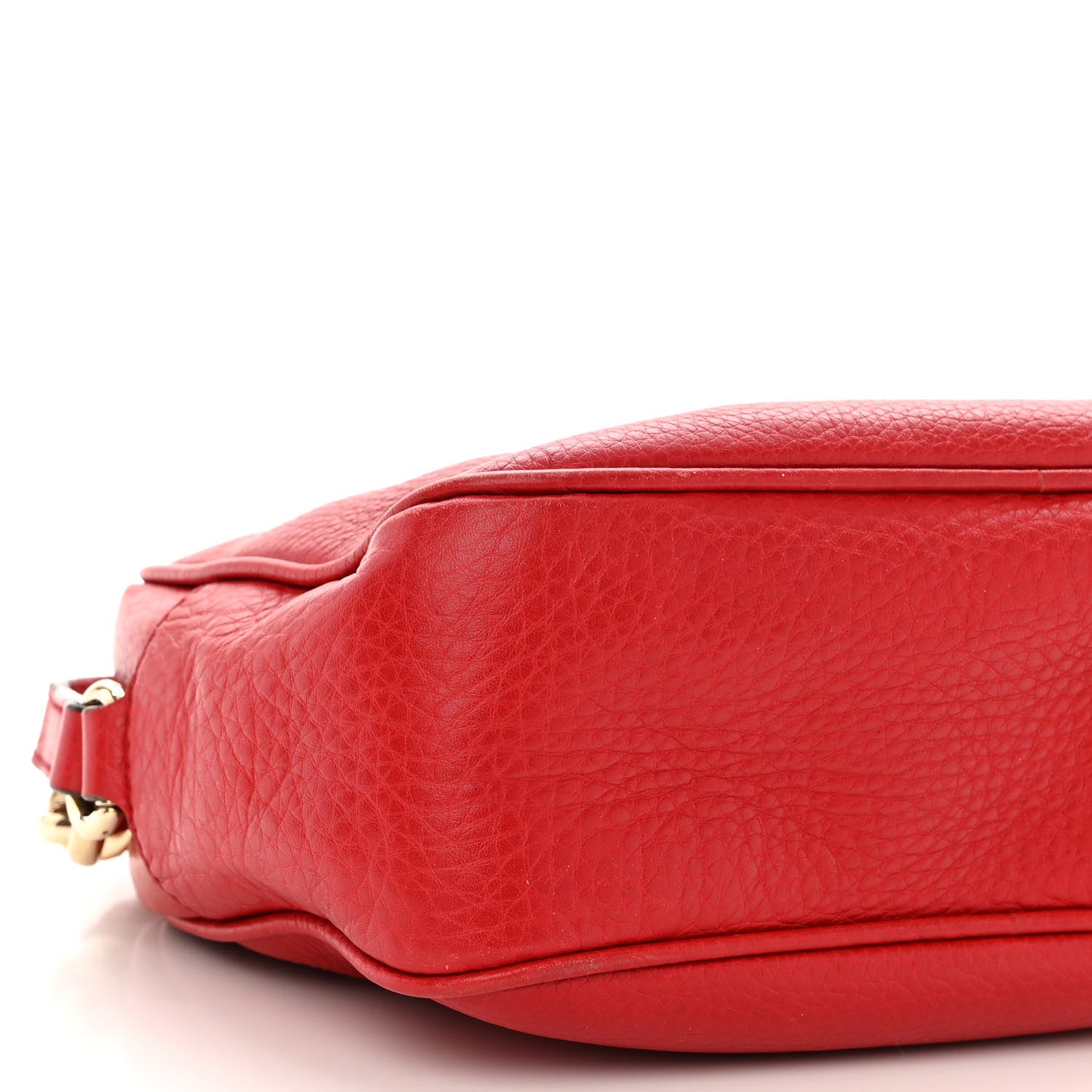 Gucci Pebbled Calfskin Small Soho Disco Bag Tabasco Red 8 of 13