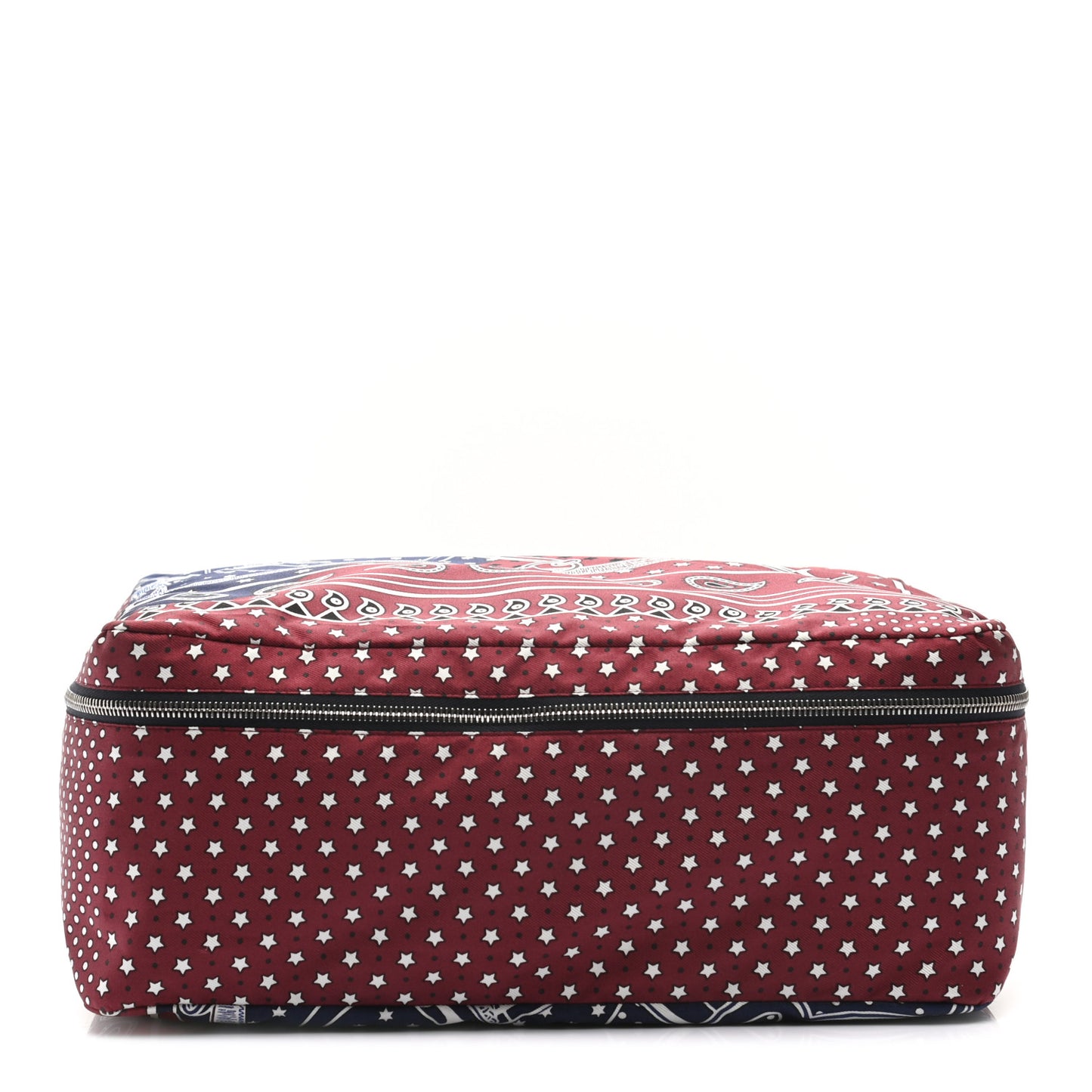Silk Eperon d'Or Bandana Travelsilk PM Cube Bordeaux Bleu Marine