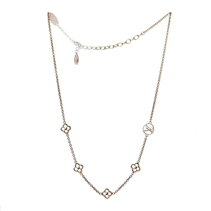 Louis Vuitton Flower Full Necklace Gold 3 of 7