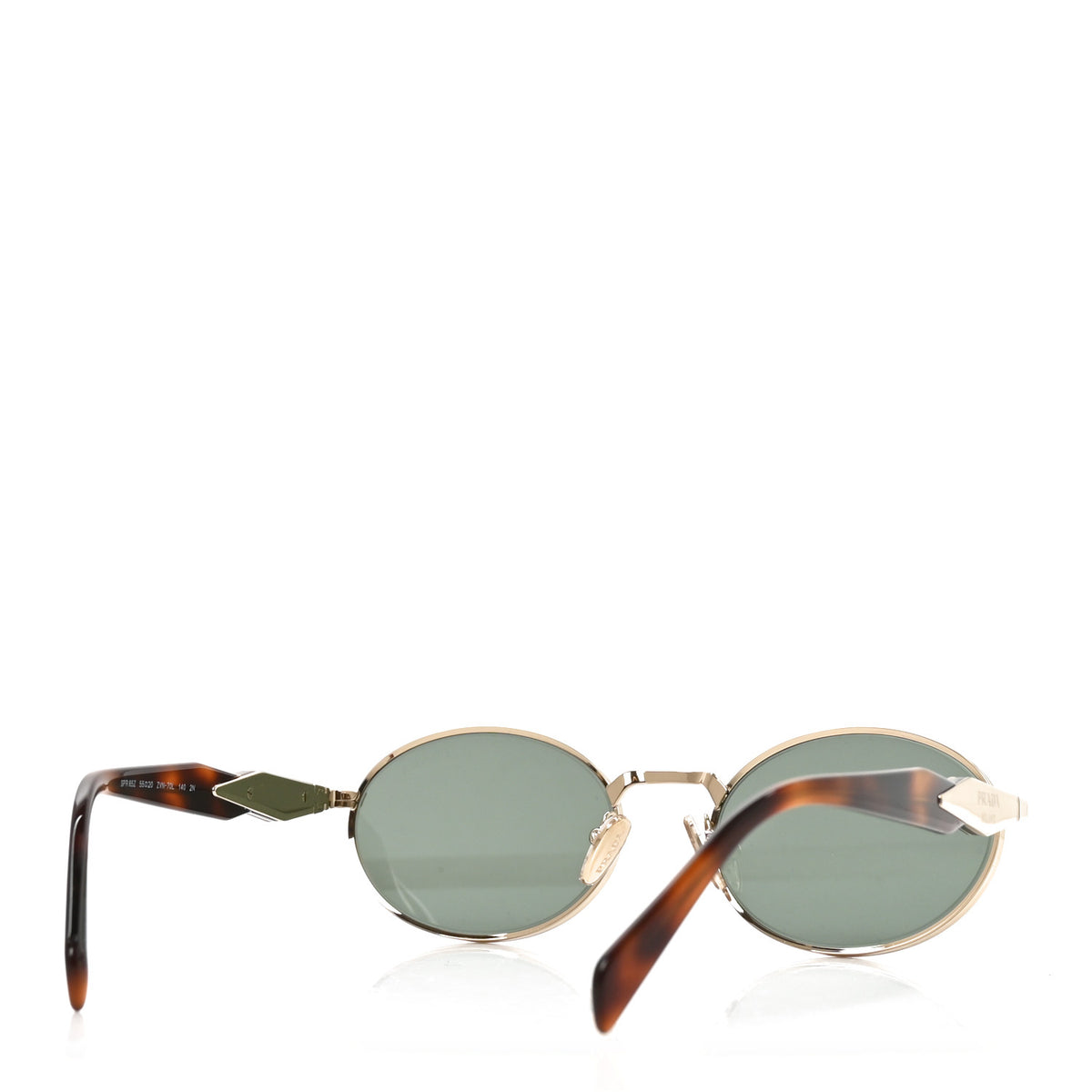 Prada Metal Sunglasses SPR65Z Tortoise Gold 4 of 7