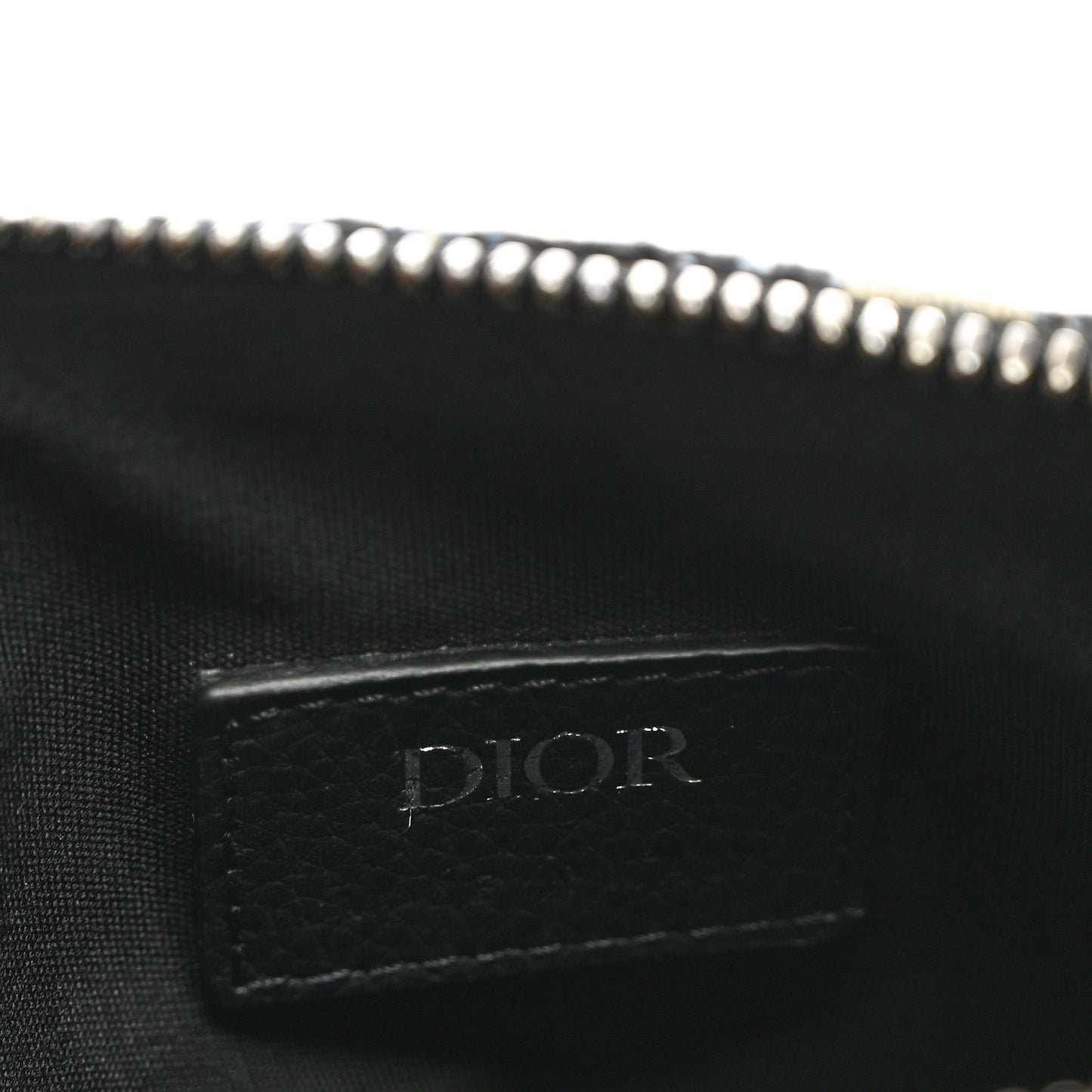 Oblique Jacquard Dior 8 Pouch With Strap Blue Black