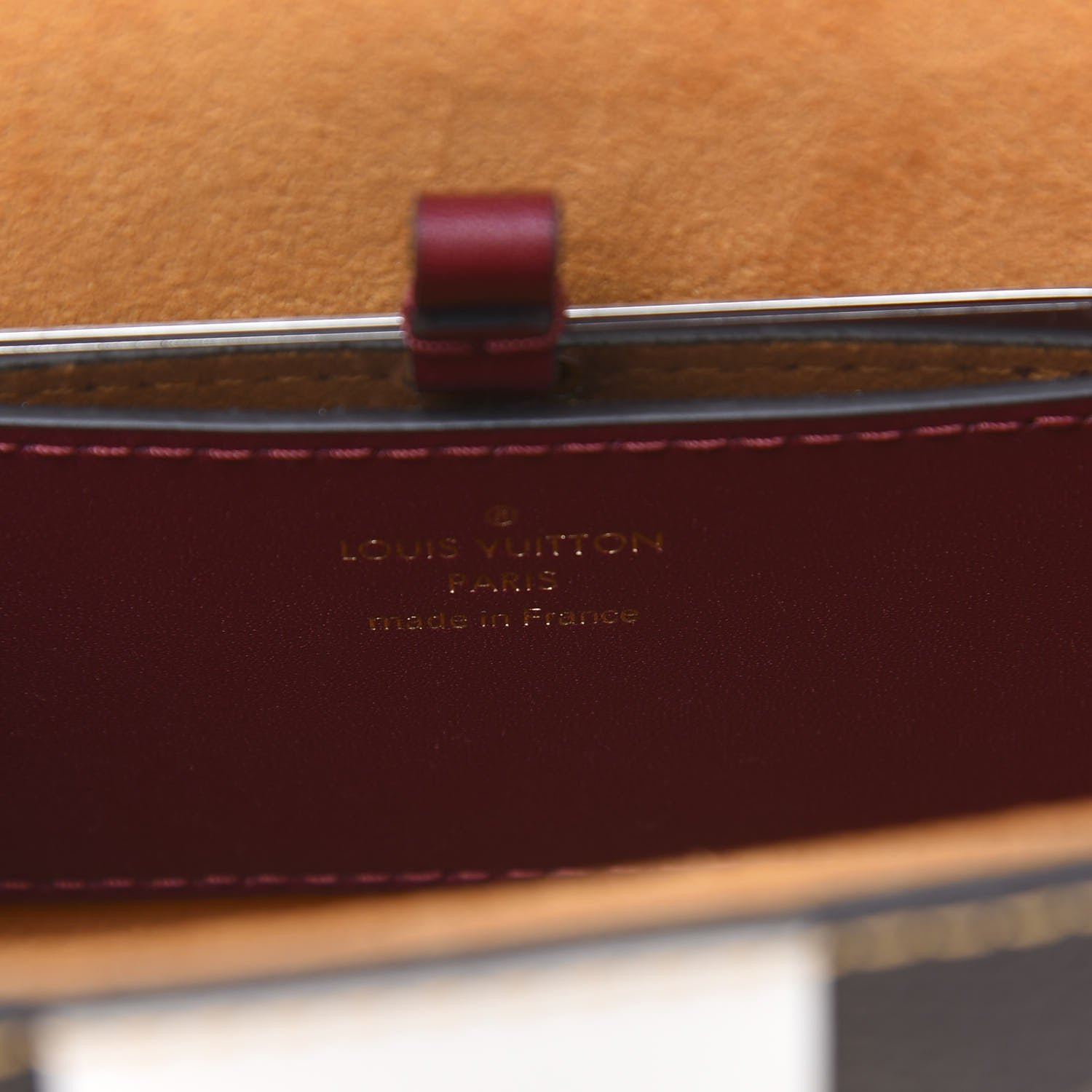 Louis Vuitton Calfskin Monogram Check Twist MM Beige White Orange 6 of 8