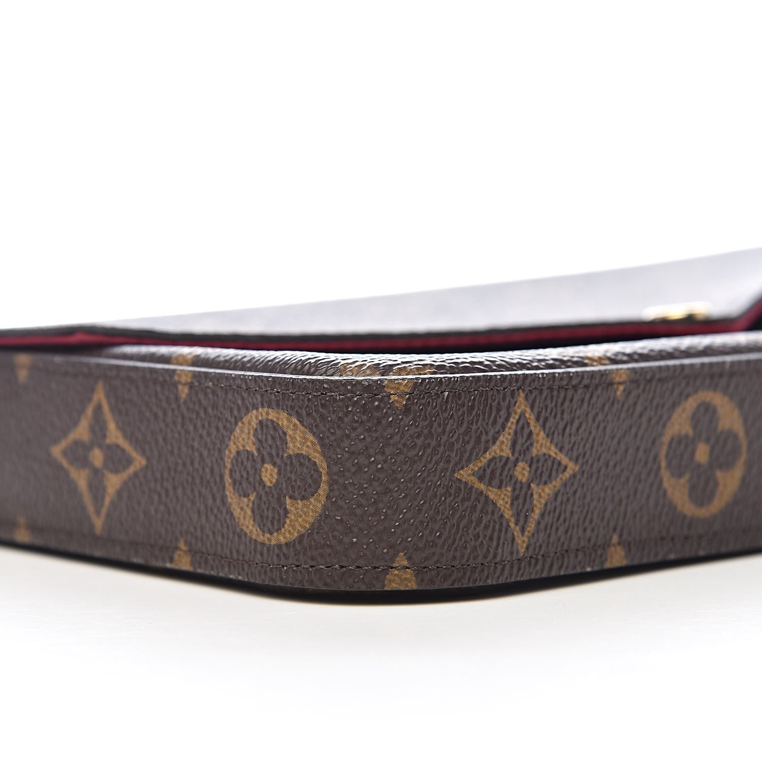 Louis Vuitton Monogram Pochette Felicie Chain Wallet Fuchsia 9 of 13