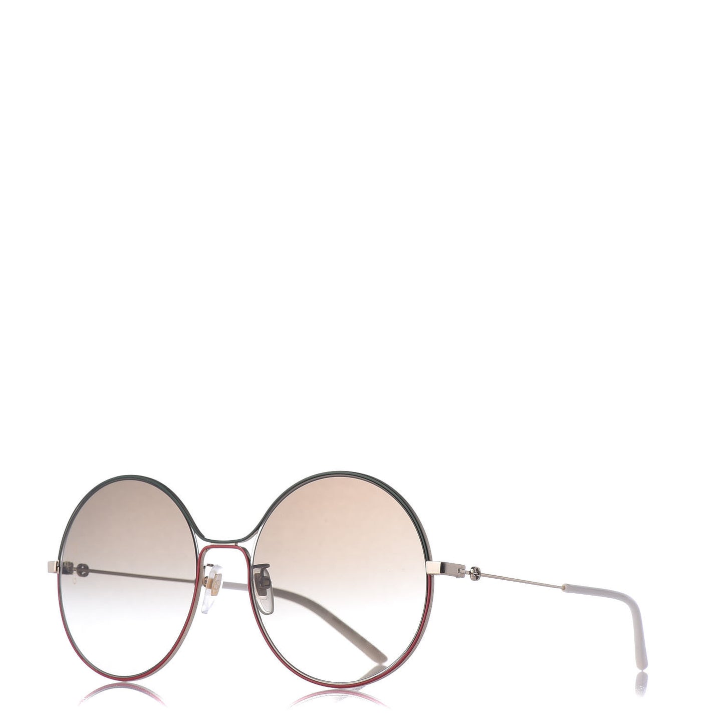 Round Sunglasses GG0395S Red Green
