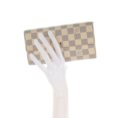 Louis Vuitton Damier Azur Sarah Wallet 2 of 7