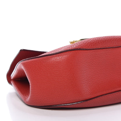 Chloe Grained Lambskin Drew Shoulder Bag Plaid Red 6 of 13