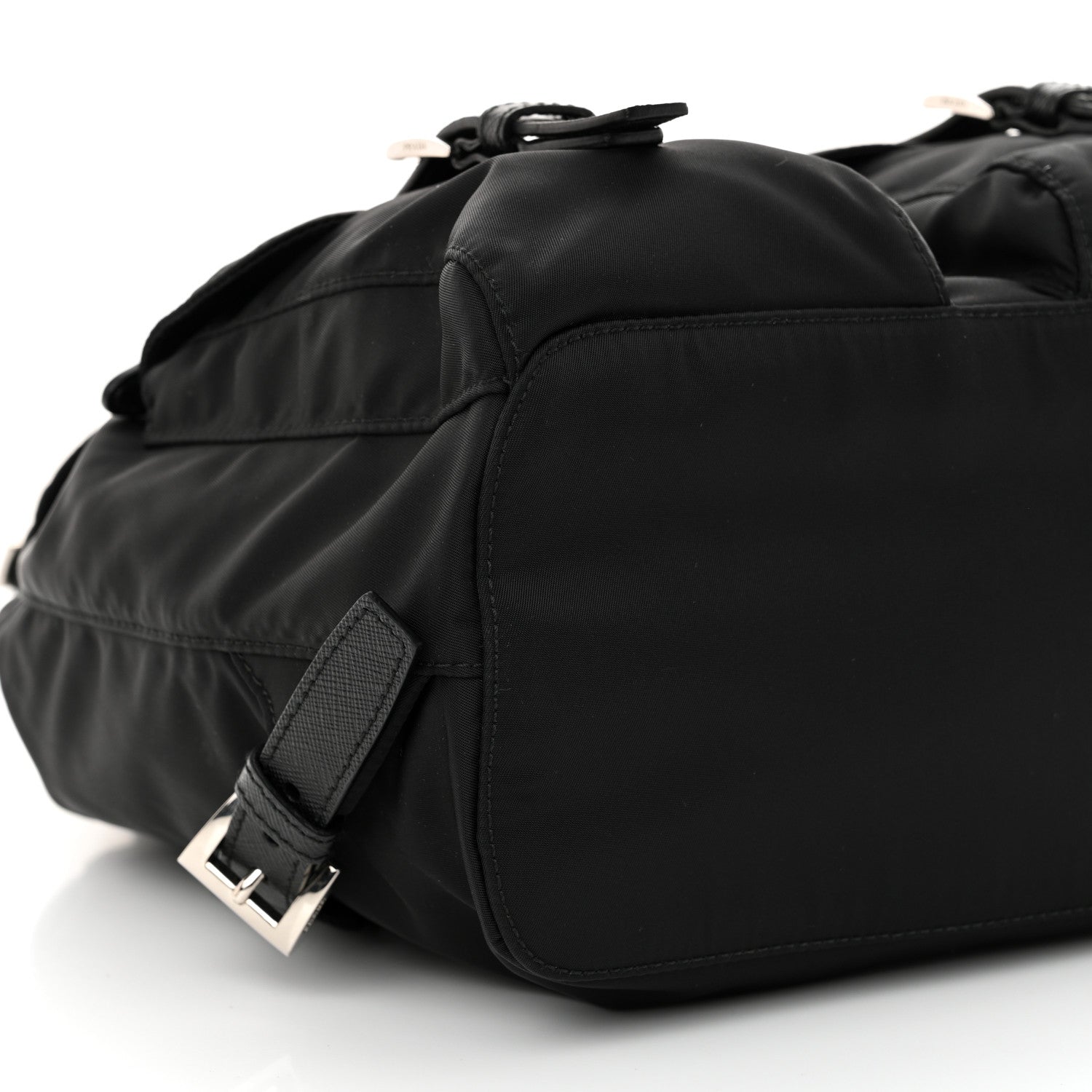 Prada Tessuto Nylon Saffiano Small Backpack Black 9 of 14