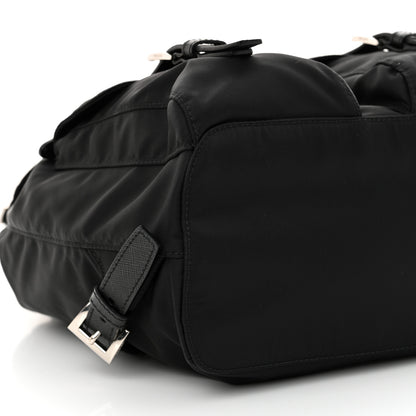 Prada Tessuto Nylon Saffiano Small Backpack Black 9 of 14