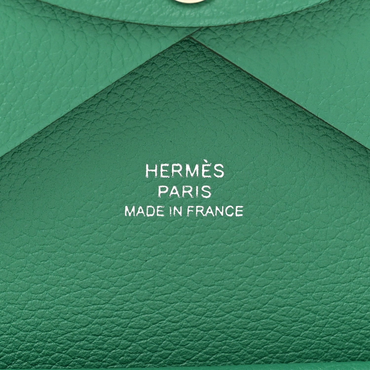 Hermes Evercolor Calvi Duo Card Case Vert Vertigo 6 of 8