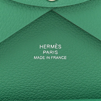 Hermes Evercolor Calvi Duo Card Case Vert Vertigo 6 of 8