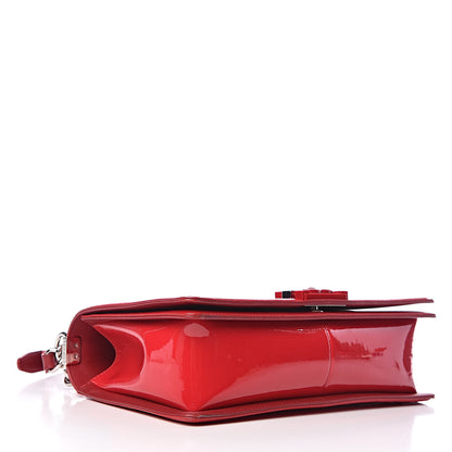Chanel Patent Calfskin New Medium Plexiglass Boy Flap Red 4 of 10