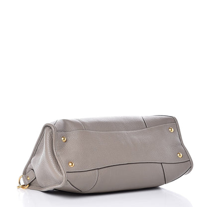 Prada Vitello Daino Shopping Satchel Argilla 5 of 9