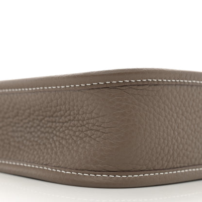 Hermes Taurillon Clemence Amazone Evelyne TPM Etoupe Bleu Indigo 9 of 11