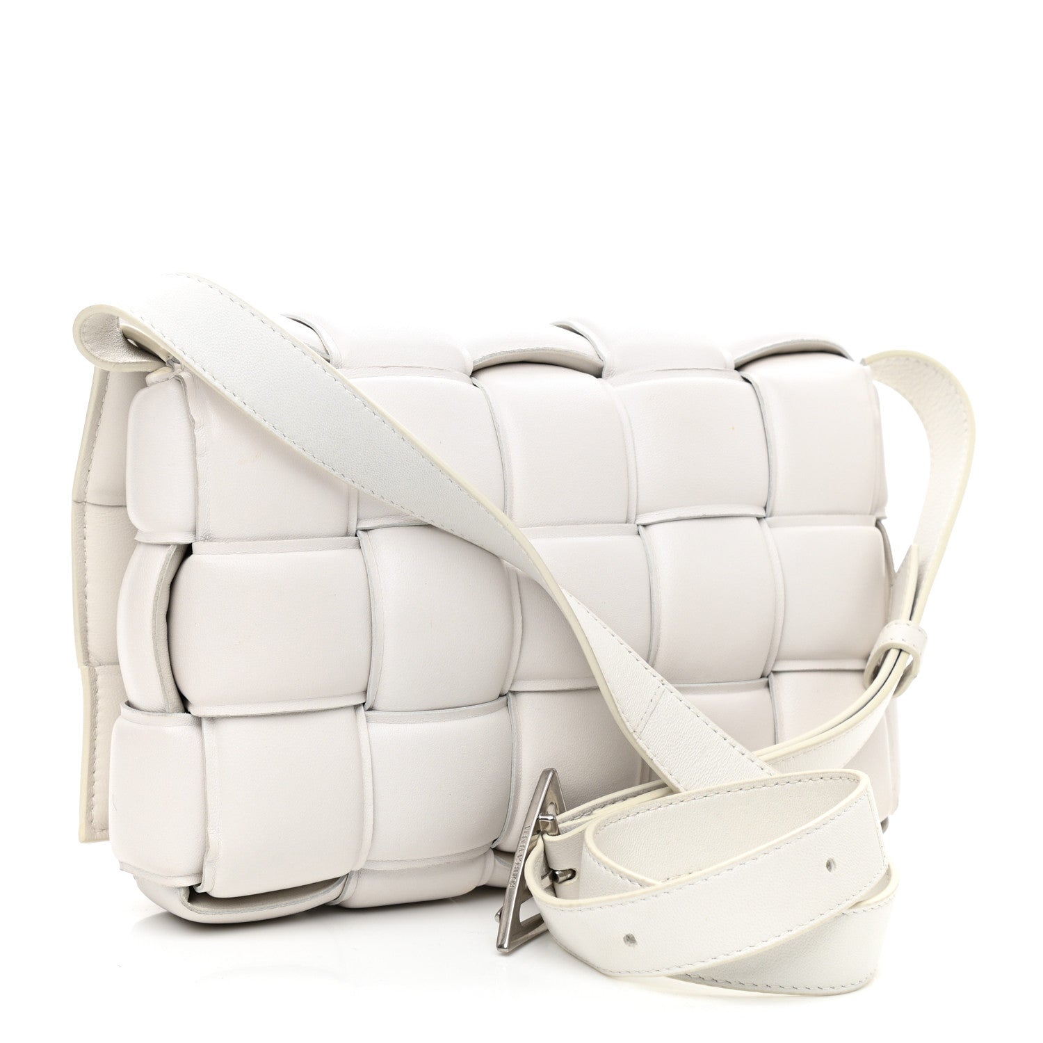 Bottega Veneta Nappa Maxi Intreccio Padded Cassette Crossbody Bag Chalk 3 of 10