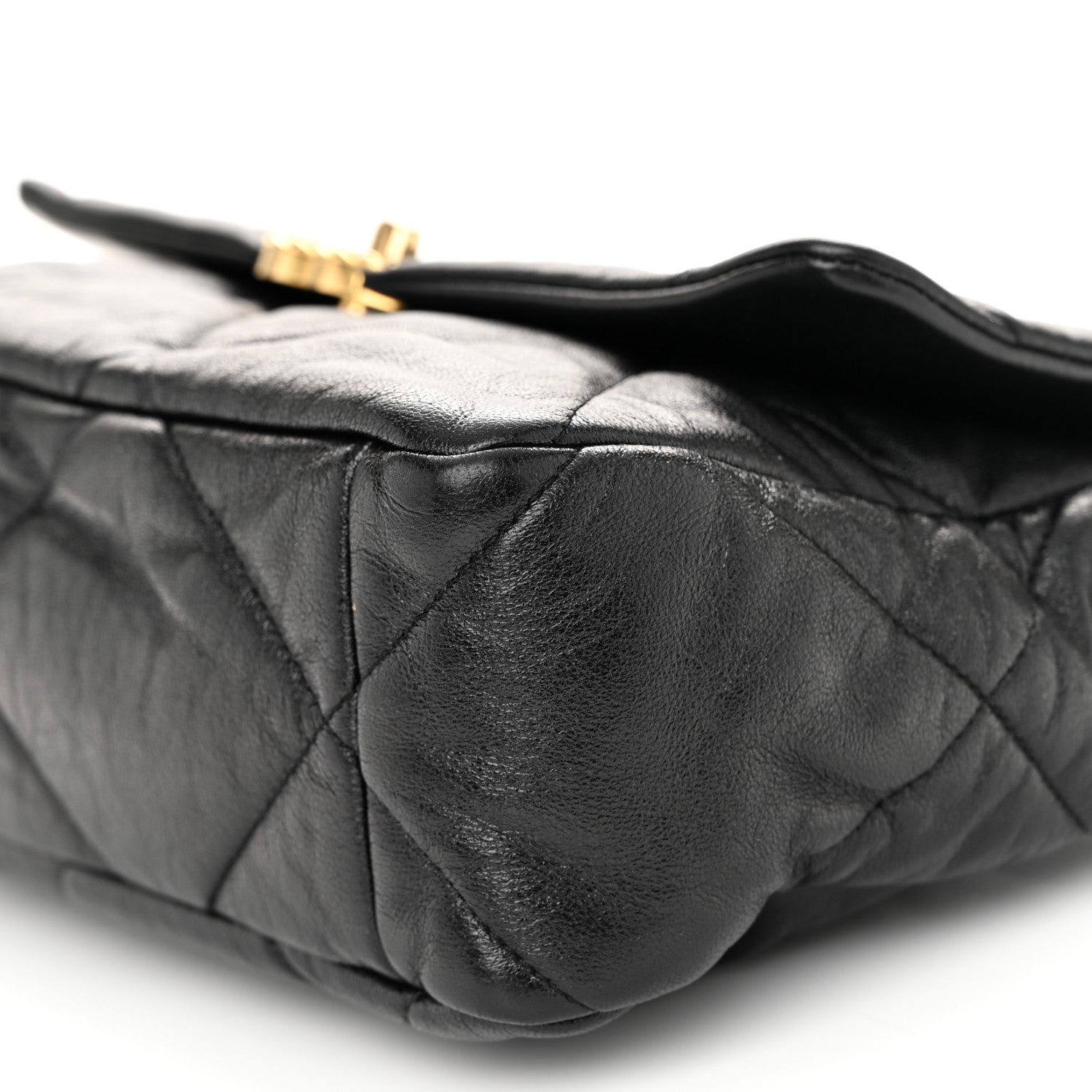 Chanel Lambskin Quilted Large Chanel 19 Flap Black 10 of 10