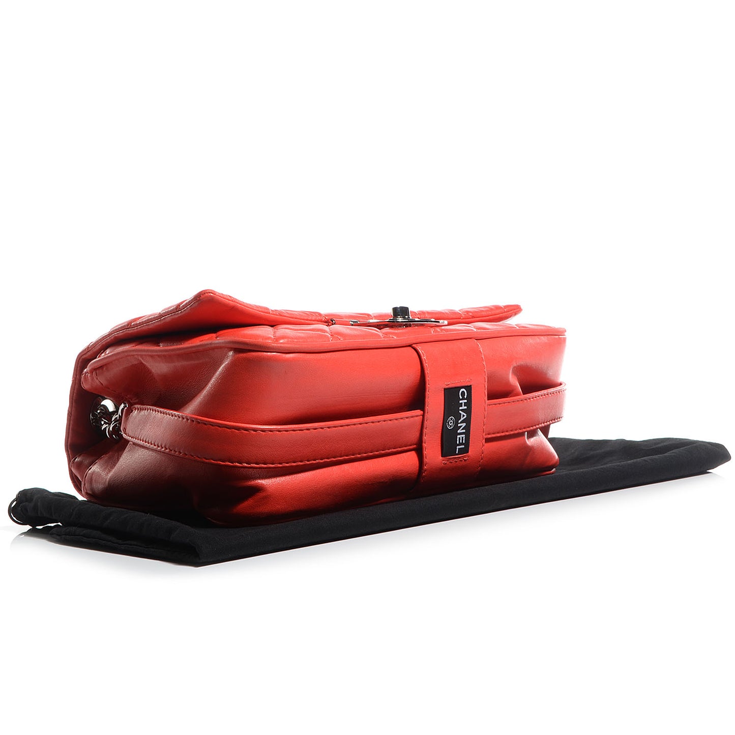 Lambskin Icons Secret Label Jumbo Flap Red