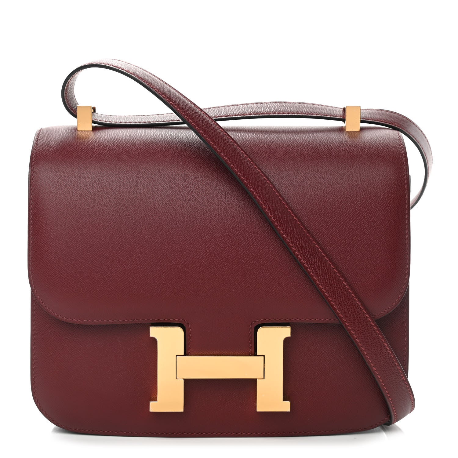 Hermes Grained Monsieur Constance 24 Rouge H 1 of 11
