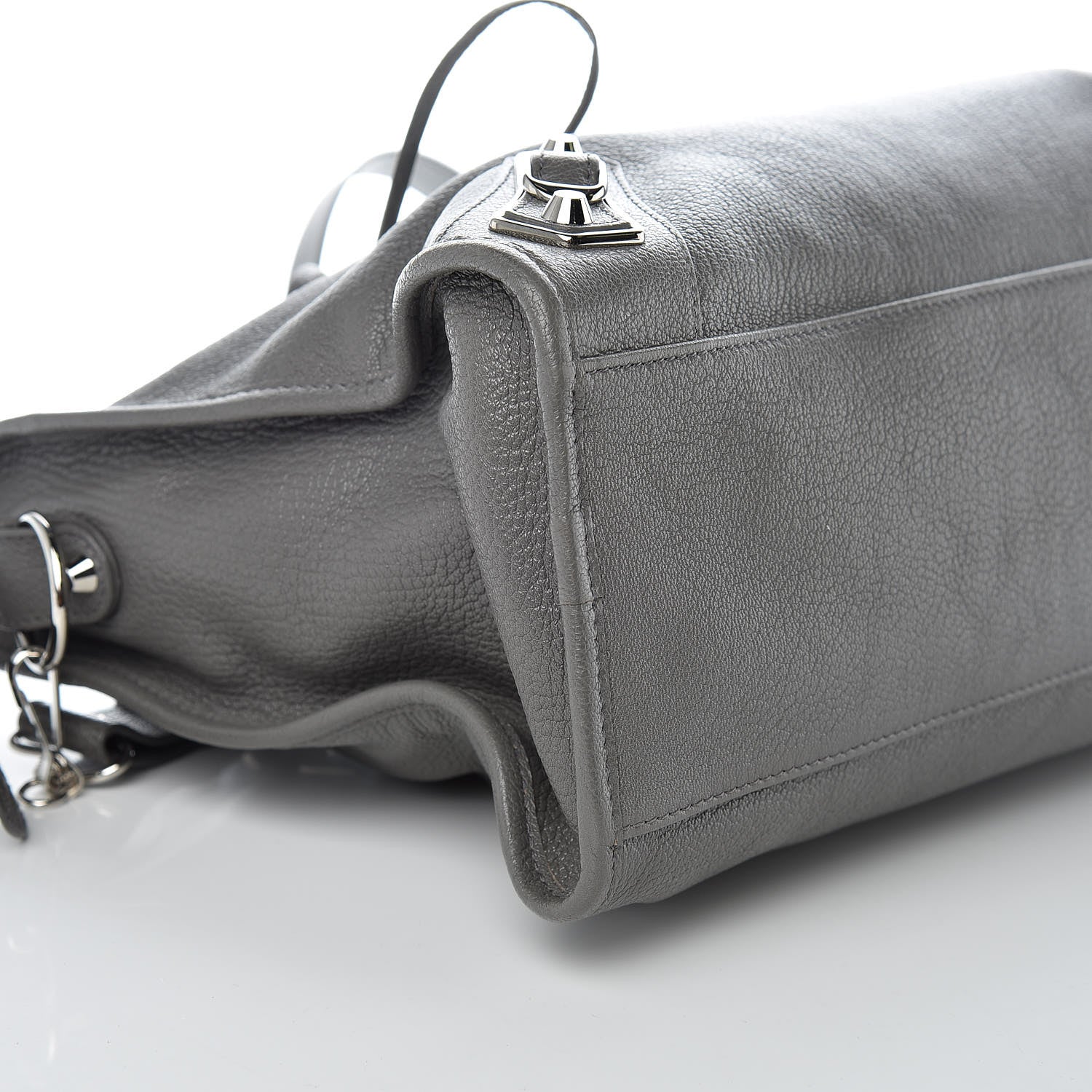 Balenciaga Chevre Silver Metallic Edge Hardware City Gris Acier 8 of 9