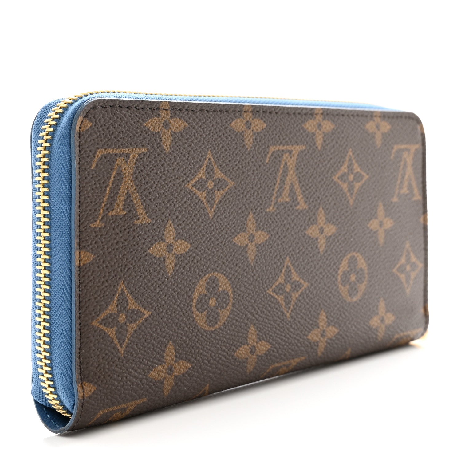 Louis Vuitton Monogram Zippy Wallet Blue Jean 3 of 8