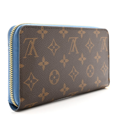 Louis Vuitton Monogram Zippy Wallet Blue Jean 3 of 8