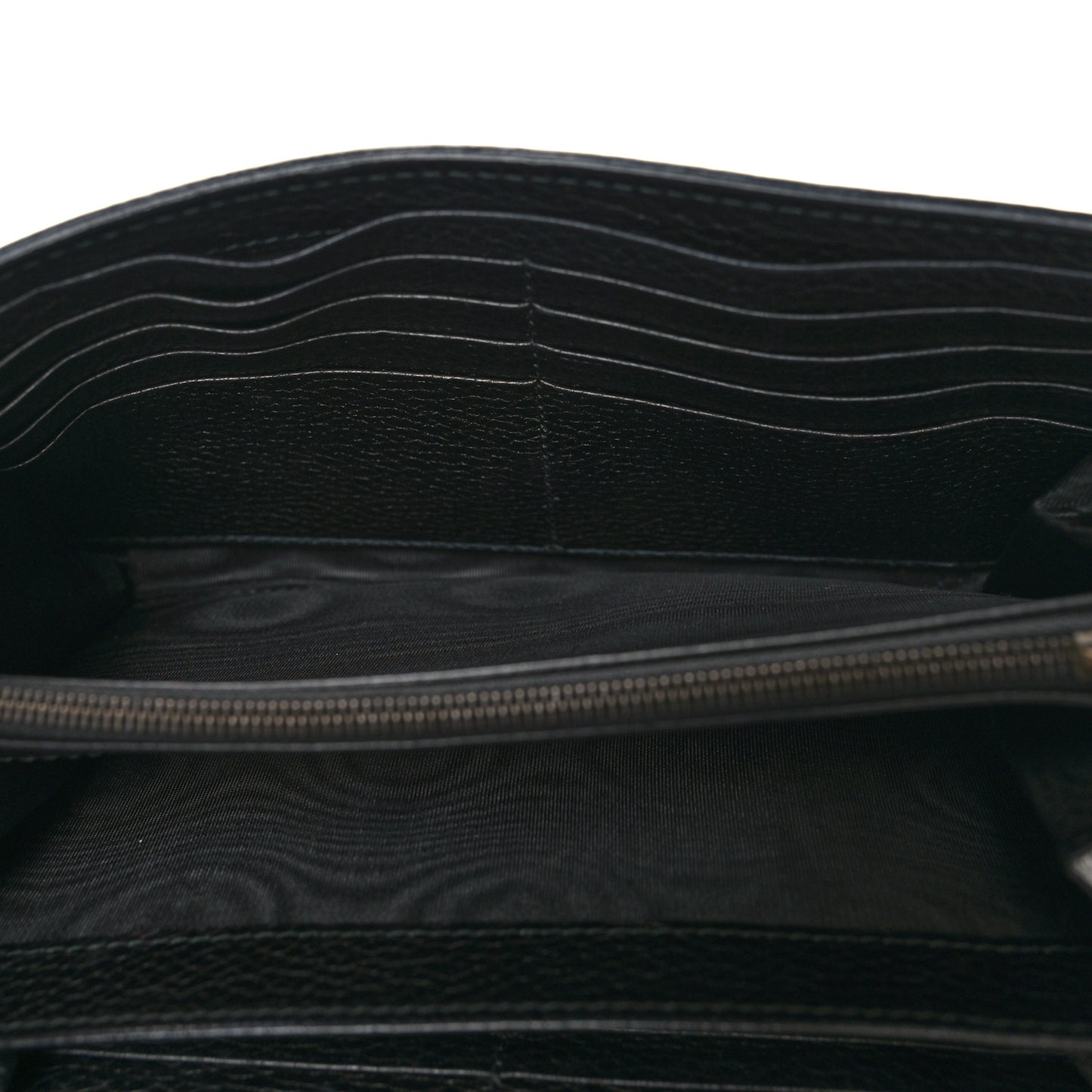 Calfskin GG Marmont Chain Wallet Black