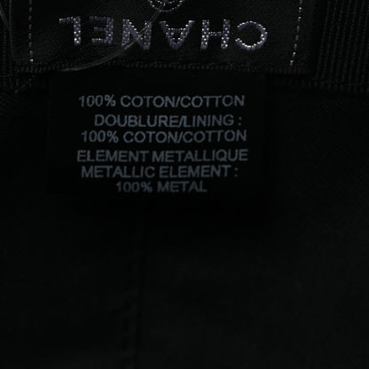 Chanel Cotton CC Cap Hat Black 7 of 9