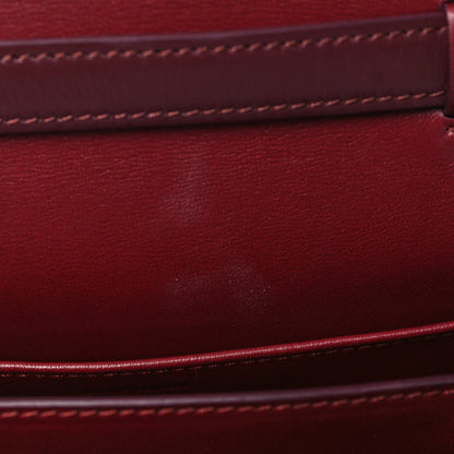 Celine Box Calfskin Teen Classic Box Flap Bag Burgundy 11 of 11