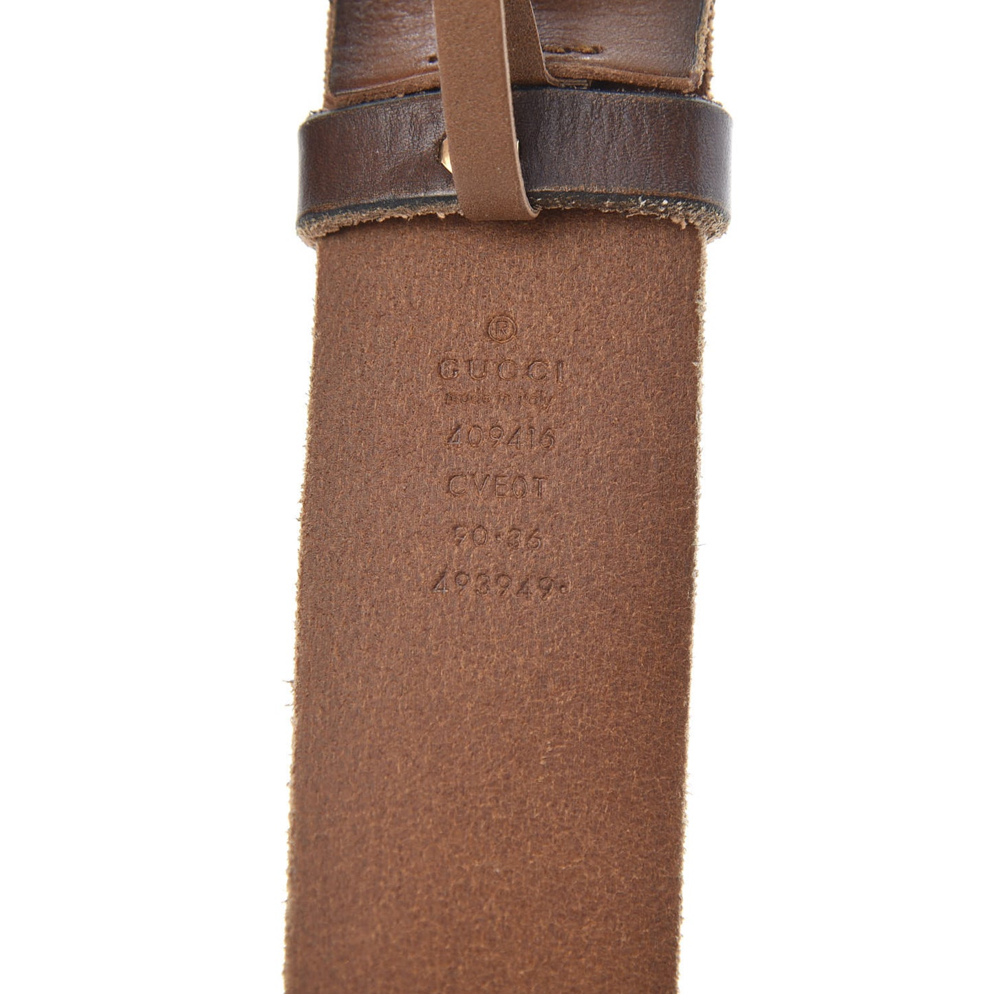 Faded Calfskin Double G 40mm Belt 90 36 Cuir