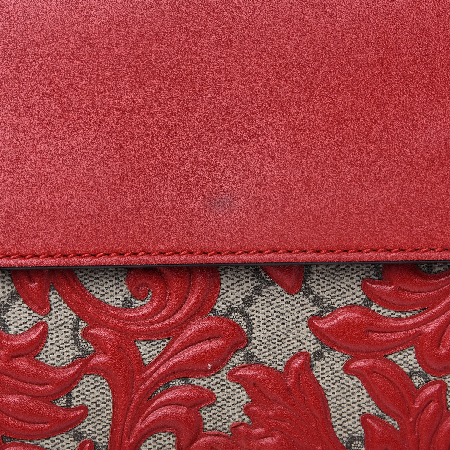 Gucci GG Supreme Monogram Arabesque Small Dionysus Shoulder Bag Hibiscus Red 11 of 14