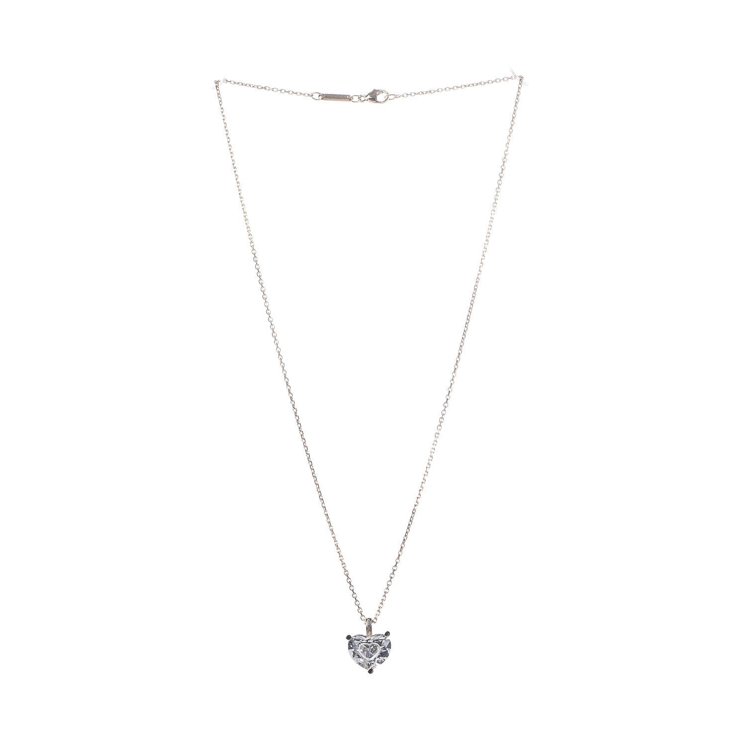 Chopard 18K Yellow Gold Crystal Diamond So Happy Heart Pendant Necklace 3 of 6