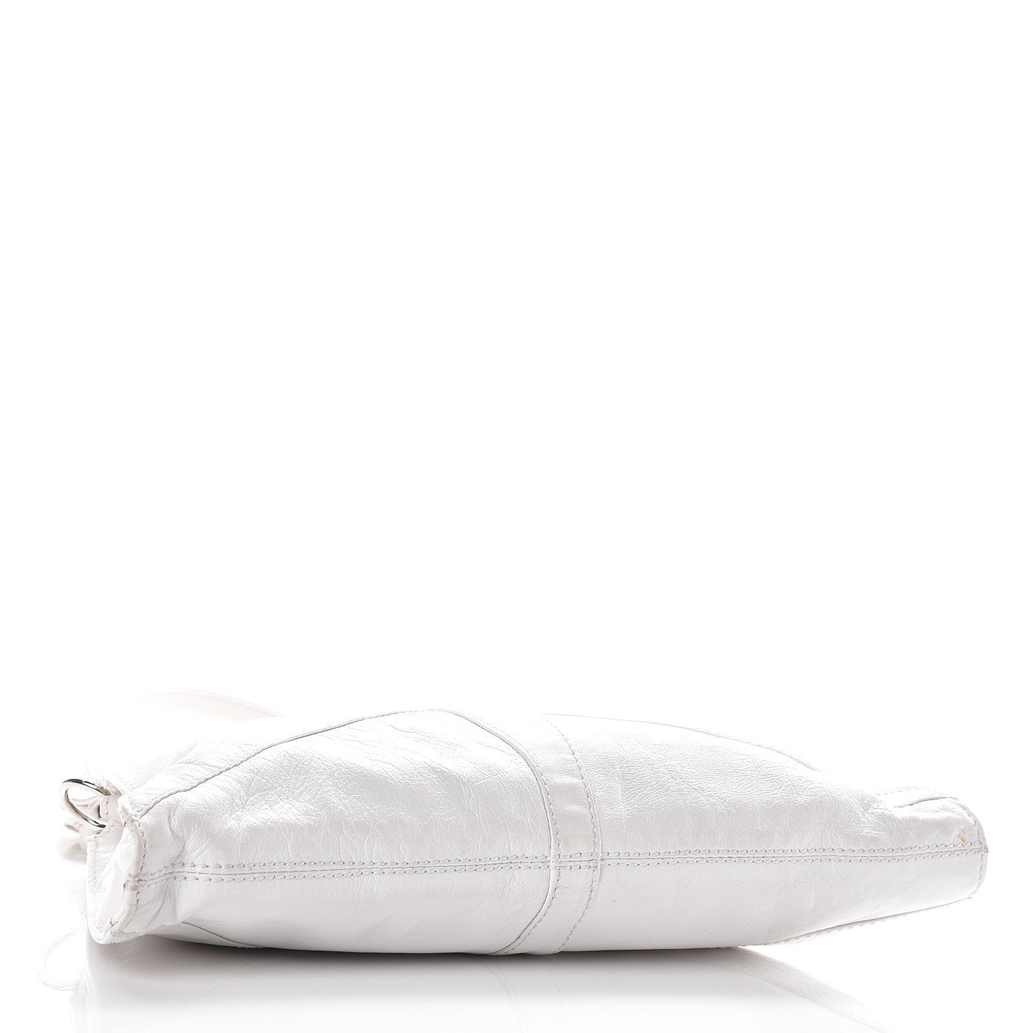 Fendi Laminated Calfskin Small Devil Trapezio Tote White 4 of 16