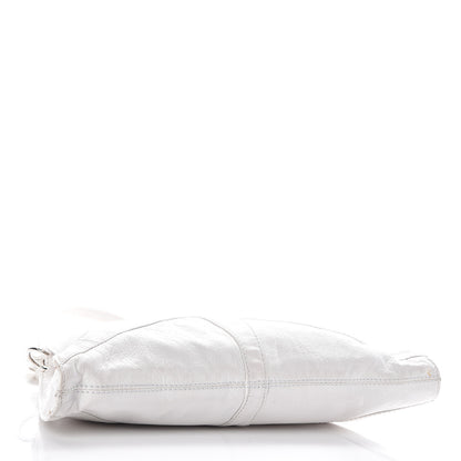 Fendi Laminated Calfskin Small Devil Trapezio Tote White 4 of 16