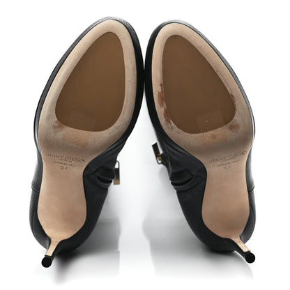 Jimmy Choo Grainy Calfskin Hayley 100 Over The Knee Boots 37 Black 5 of 7