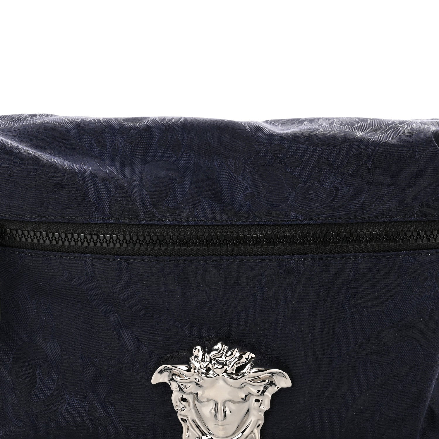 Versace Jacquard Barocco Medusa Belt Bag Blue 7 of 9
