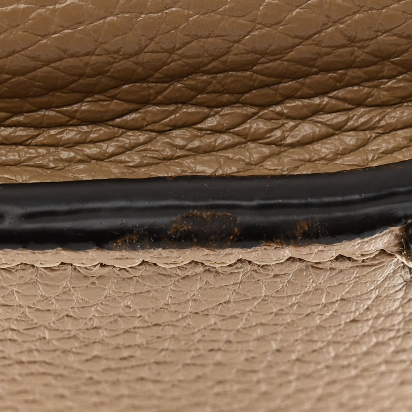 Drummed Calfskin Micro Luggage Dune